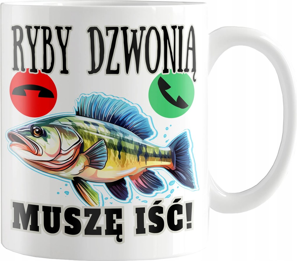 Nyomott Mintás Bögre Halász Bögre Horgász Bögre Hal Bögre Ajándék