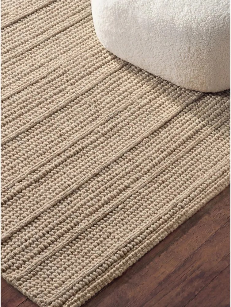 Bézs kézi szövésű gyapjú szőnyeg 200x300 cm Camden Parker – Ted Baker