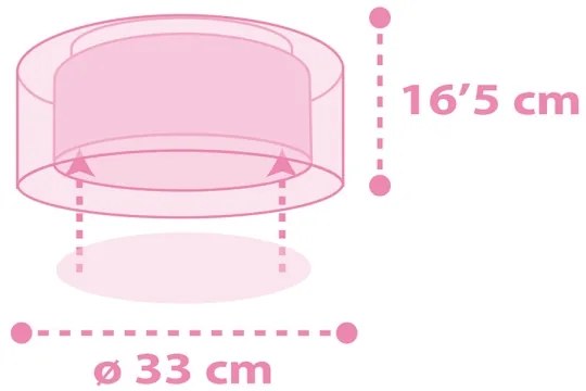 Dalber 41596 - Gyermek mennyezeti lámpa UNICORNS 2xE27/60W/230V