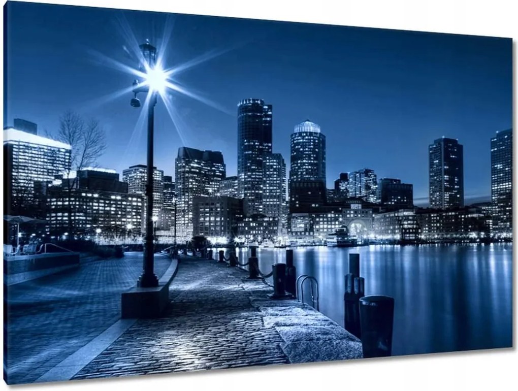 Festmények 120x80 Éjszakai városkép