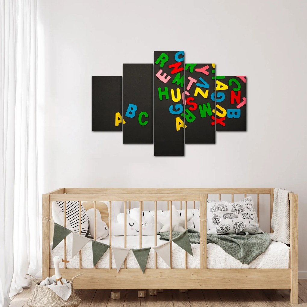 Kép - színes betűk (150x105 cm)