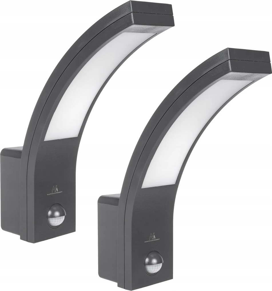 2x Led lámpa szürkületi mozgásérzékelővel kültéri kerti 10W IP54