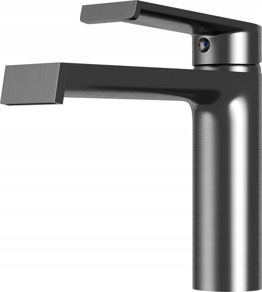 Csaptelep Fürdőszobai Mosdó Csaptelep Alacsony Egykaros Gun Grey Bali