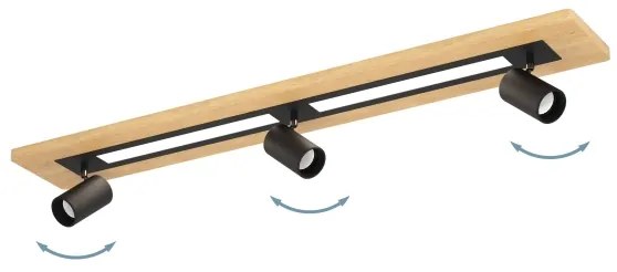 Eglo 39749 - LED Spotlámpa TORRESTRALLE 2xLED/12W/230V + 3xGU10/4,5W