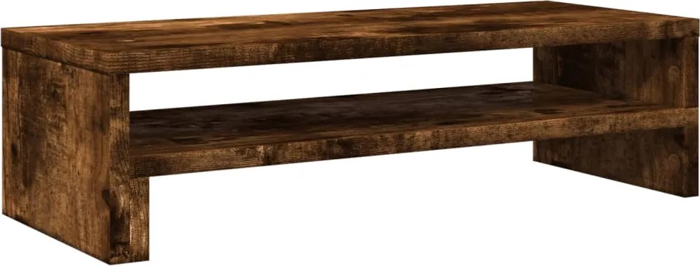 vidaXL füstös tölgy színű szerelt fa monitorállvány 54 x 22 x 15 cm