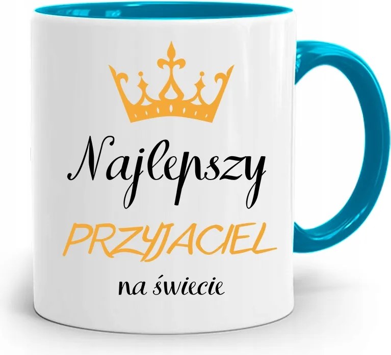 Kék Bögre Barátnak A Világ Legjobbja fényképes nyomattal