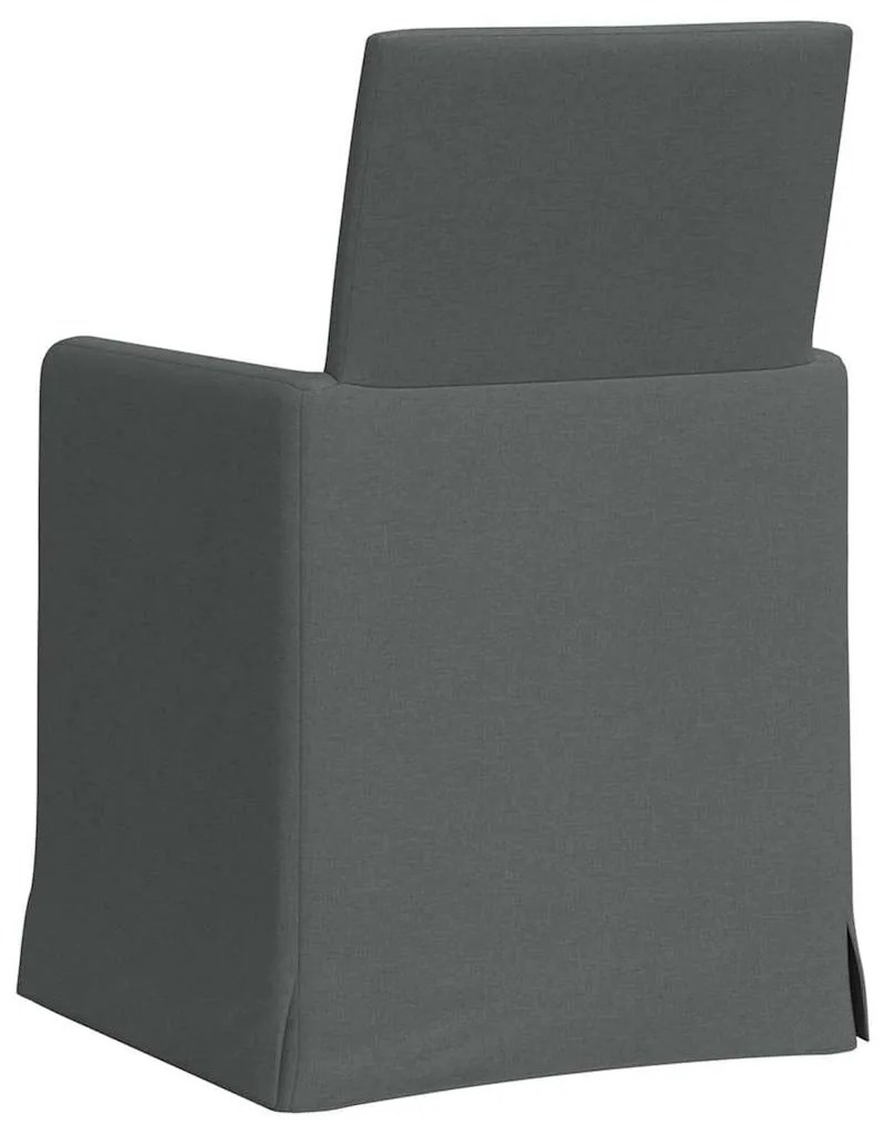 Étkező Székek 2 pcs Sötétszürke 57 x 67 x 95 cm szövet