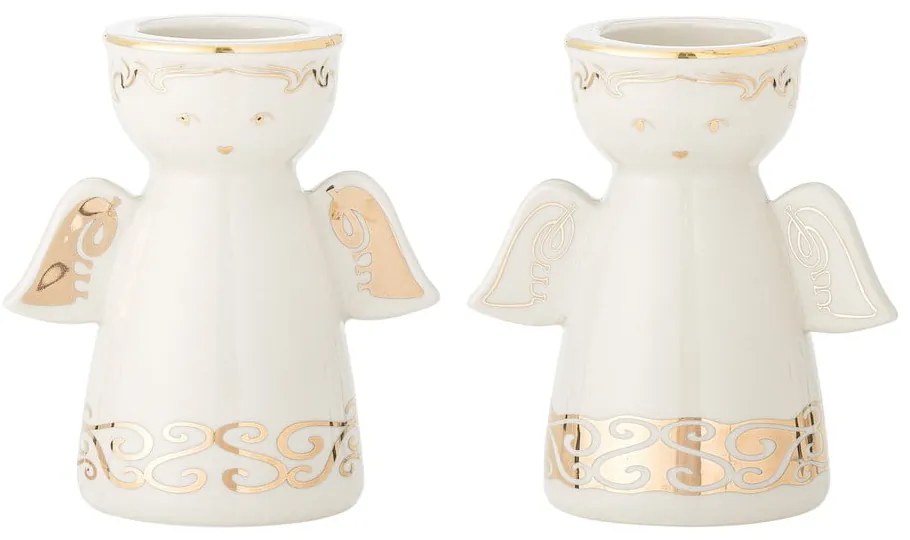 Agyagkerámia gyertyatartó készlet teamécseshez 2 db-os Faella – Bloomingville