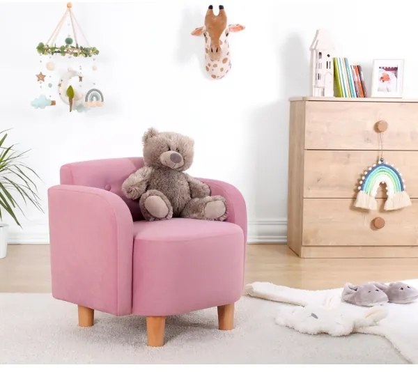 Gyerekfotel DORY, rózsaszín