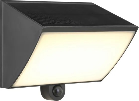 Brilliant - LED napelemes fali lámpa SIERRA LED/6W/3,7V 2000 mAh IP54 fekete