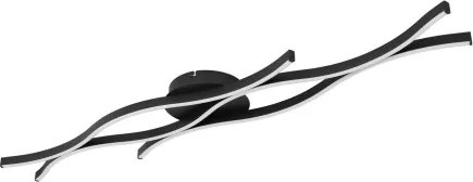 Globo 67206D Mennyezeti lámpa könnyűfém fekete matt, műanyag fehér, alumínium fekete matt, HxSzxM.: 1080x180x60mm, LED 35W 230V, 3610lm forrás, 1220lm kimenet, 3000K