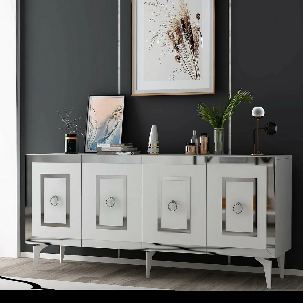 Karya White and Silver szekrény