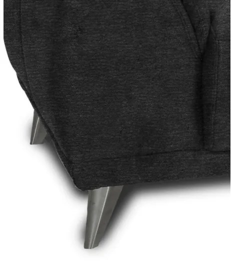 3 személyes LIVORNO kanapé fekete színben