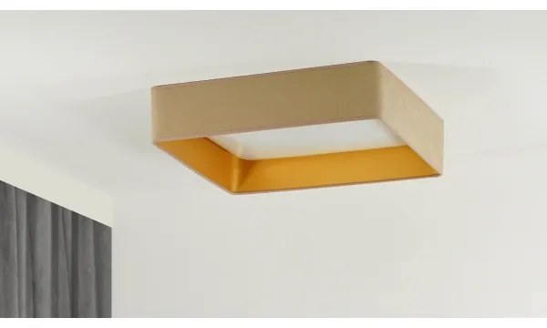 Brilagi-LED Fényerőszabályozható VELVET SQUARE LED/36W/230V Wi-Fi Tuya + távirányító bézs