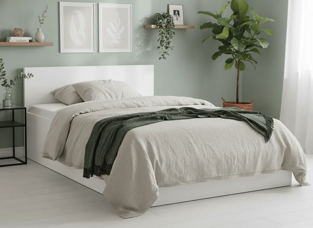 SOFIA ágy 160 x 200 cm, fehér Ágyrács: Lamellás ágyrács, Matrac: Coco Maxi 20 cm matrac