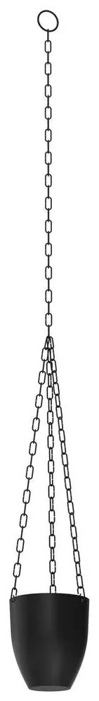 Lógó virágcserép 155x17 cm fekete