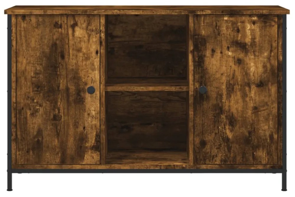 füstös tölgy színű szerelt fa TV-szekrény 100x35x65 cm