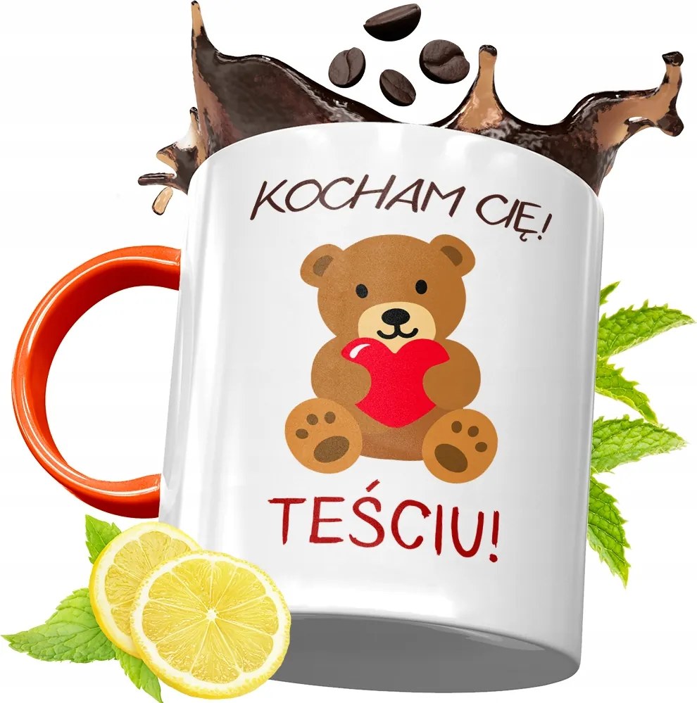 Narancssárga Bögre Az Apósnak Tökéletes Ajándék fényképes nyomtatással