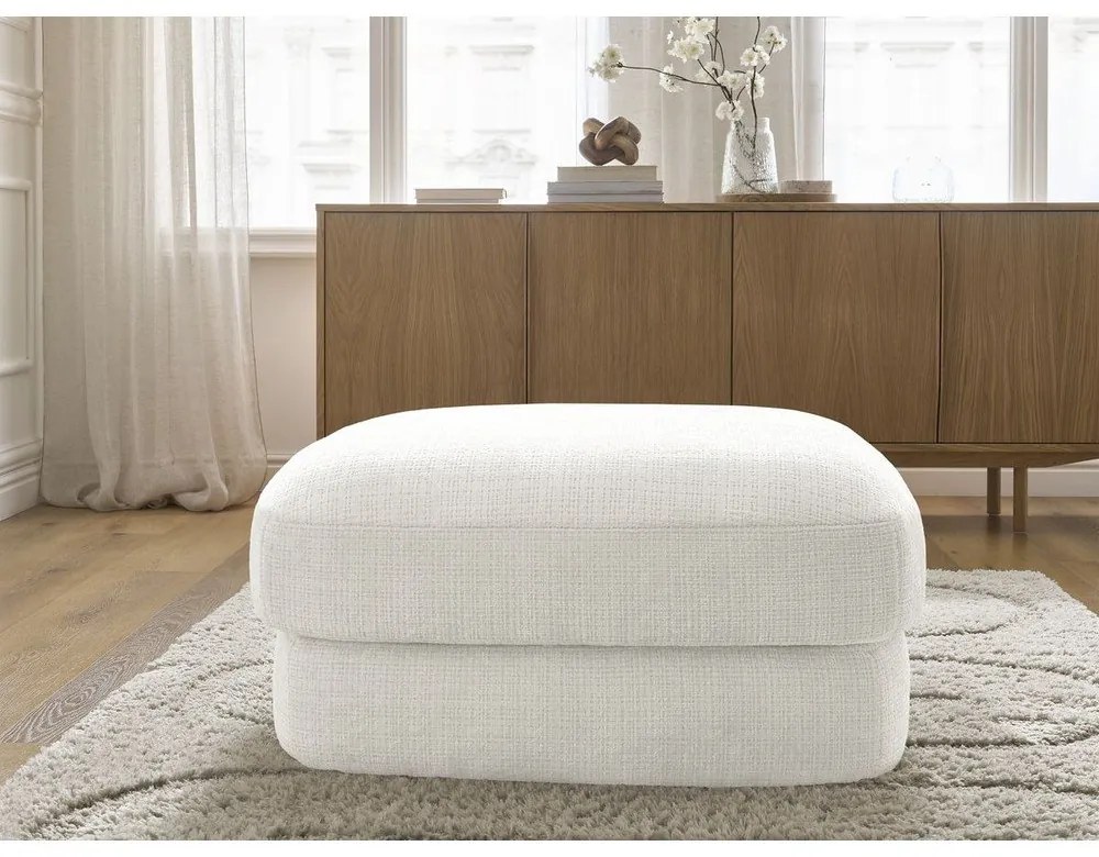 Fehér zsenília lábtartó Leonore – Bobochic Paris