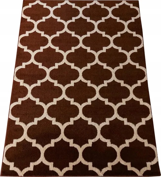 Szőnyeg barna,marokkói lóhere 60x120cm