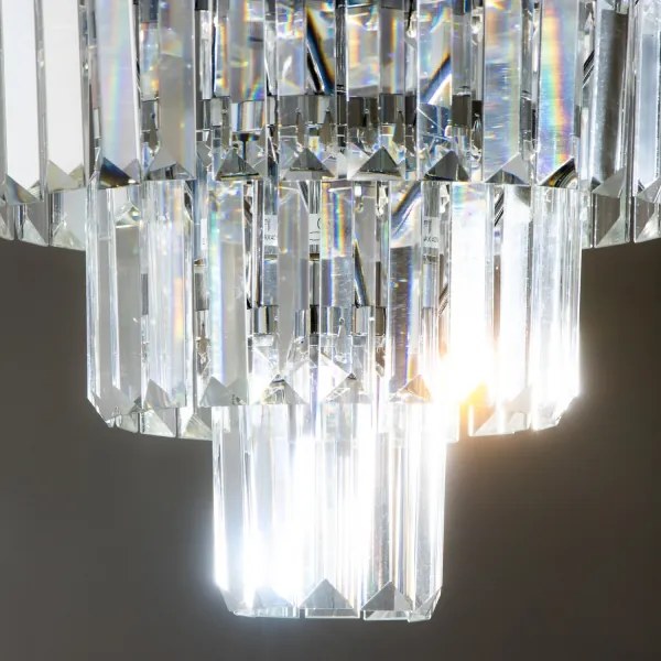 Brilagi - LED kristály mennyezeti lámpa MOZART 5xE14/40W/230V, fényes króm