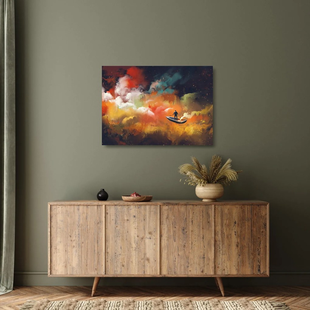 Kép - Az űrben úszó ember (üvegen) (70x50 cm)