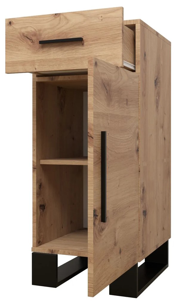 Előszobabútor Amanda 6 (artisan tölgy + rózsaszín). 1085903