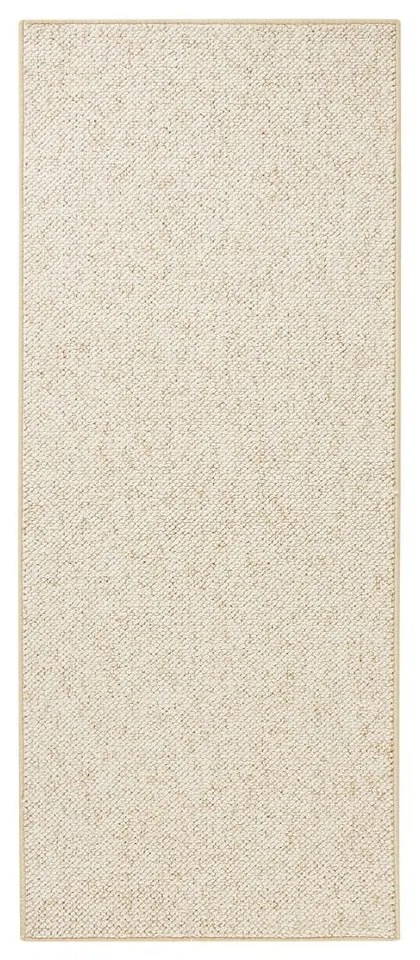 Krémszínű futószőnyeg 80x200 cm Wolly – BT Carpet