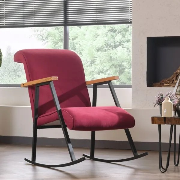 LUNI piros hintaszék