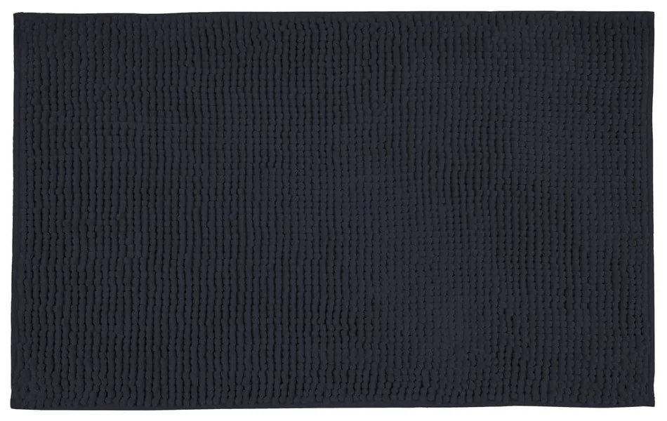 Sötétkék textil fürdőszobai kilépő 50x80 cm Chenille – Allstar