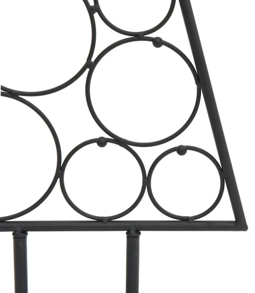 fekete fém karácsonyfa dekorációhoz 90 cm