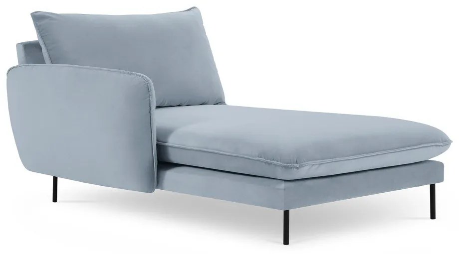 Világoskék bársony heverő (bal oldali) Vienna – Cosmopolitan Design