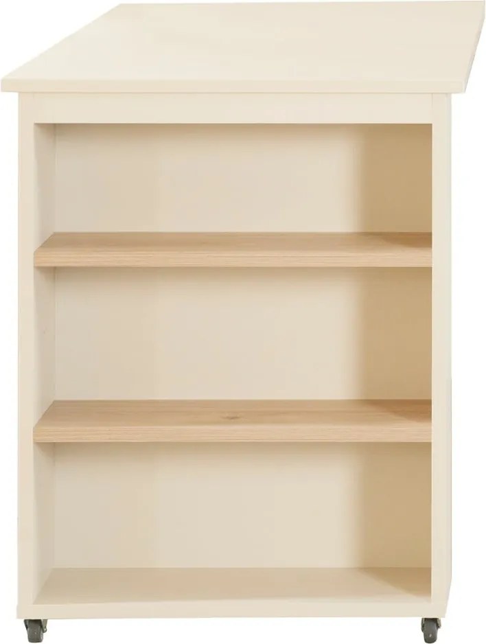 Bézs galéria gyerekágy ágyrács nélkül 90x200 cm Studio – Roba