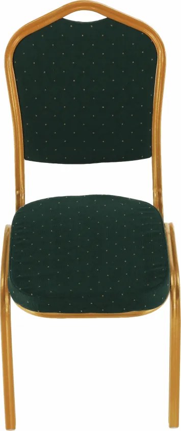 Rákásolható szék, zöld/arany festés, ZINA 3 NEW