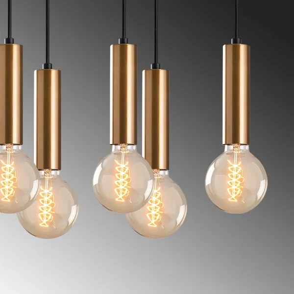 TEMPO kábelcsillár 10x E27/40W/230V, arany