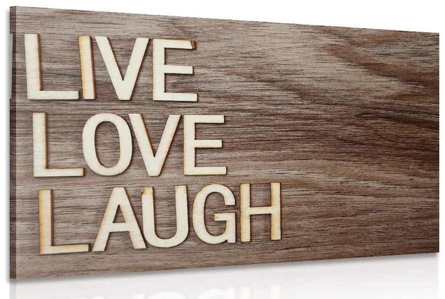 Kép felirattal - Live Love Laugh