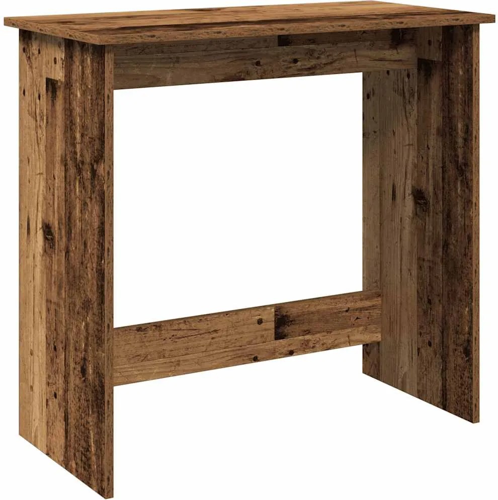 vidaXL antik fa színű szerelt fa íróasztal 80 x 40 x 75 cm