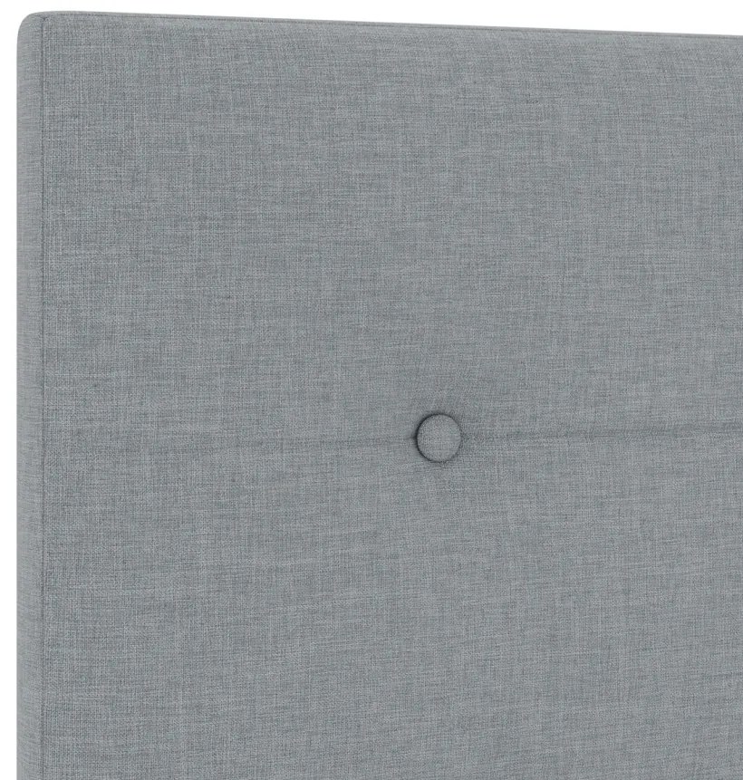 LED Fejtámla Gombos Díszítéssel Világosszürke 100 cm Textil