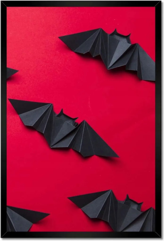 Poszterek keretben 40x60 Denevérek papírból