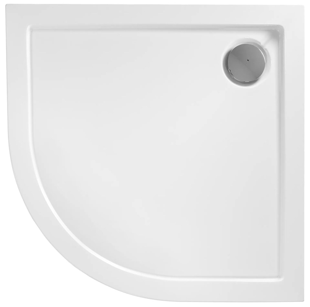 Zuhanykabin REA Look Chrome 80x80 + Zuhanytálca Look White