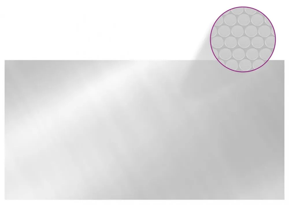 ezüst polietilén medencetakaró 732 x 366 cm
