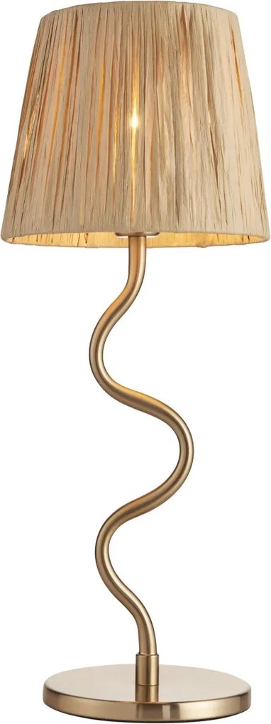 Endon glamour modern asztali lámpa wriggle antik sárgaréz end114225