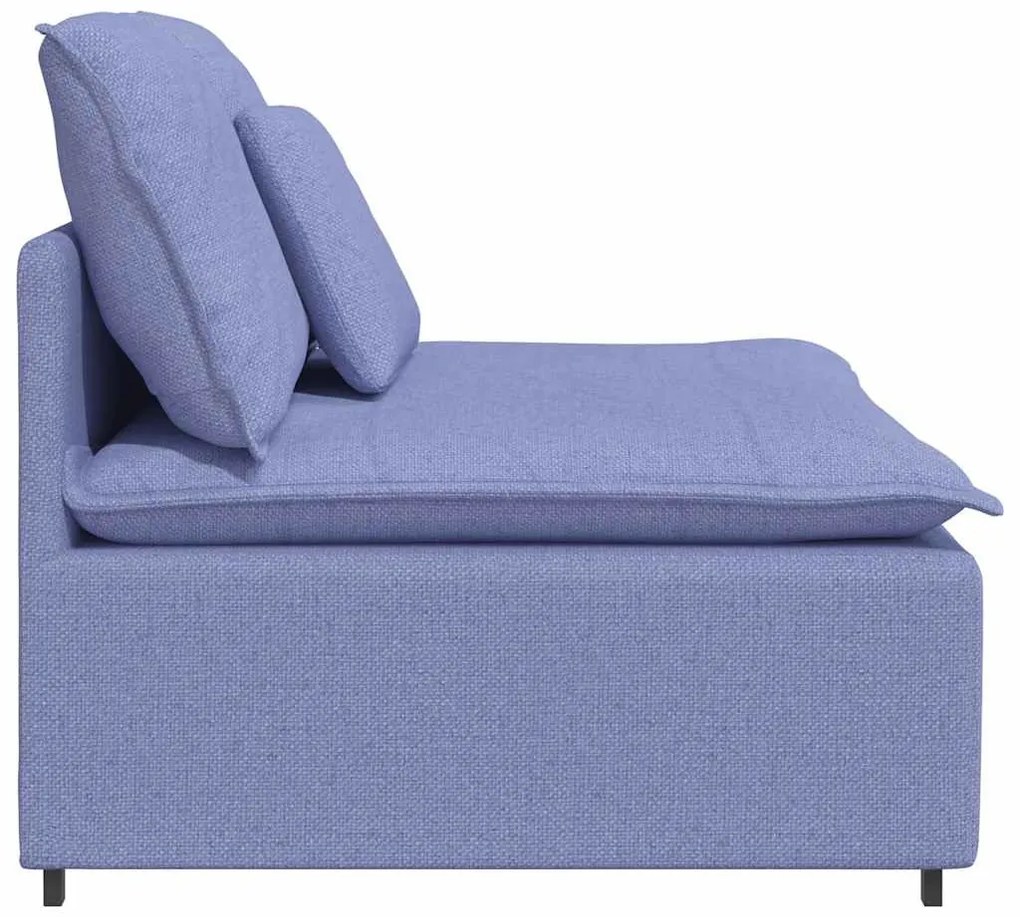 farmerkék moduláris kanapé középső modul párnákkal 100 cm