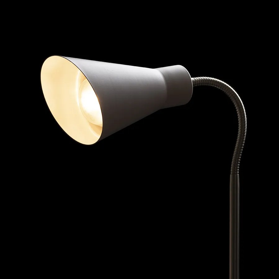 RENDL ANIKA asztali lámpa matt fehér matt nikkel 230V LED E27 15W