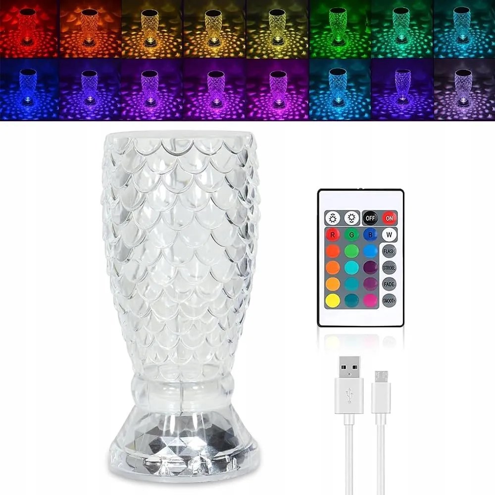 Anyingkai LED-es asztali lámpa kristály asztali lámpa