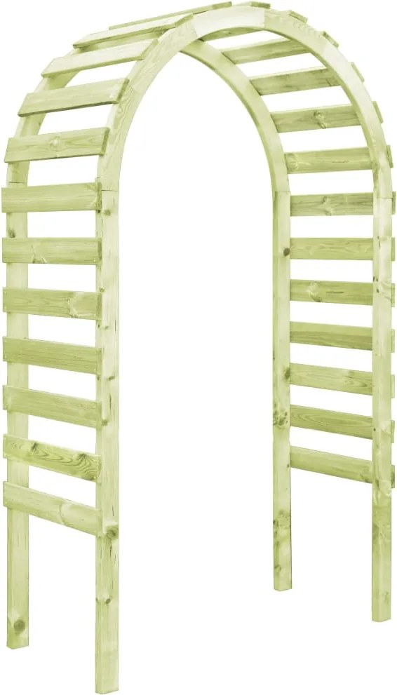 vidaXL impregnált fenyőfa kerti pergola 130 x 60 x 230 cm