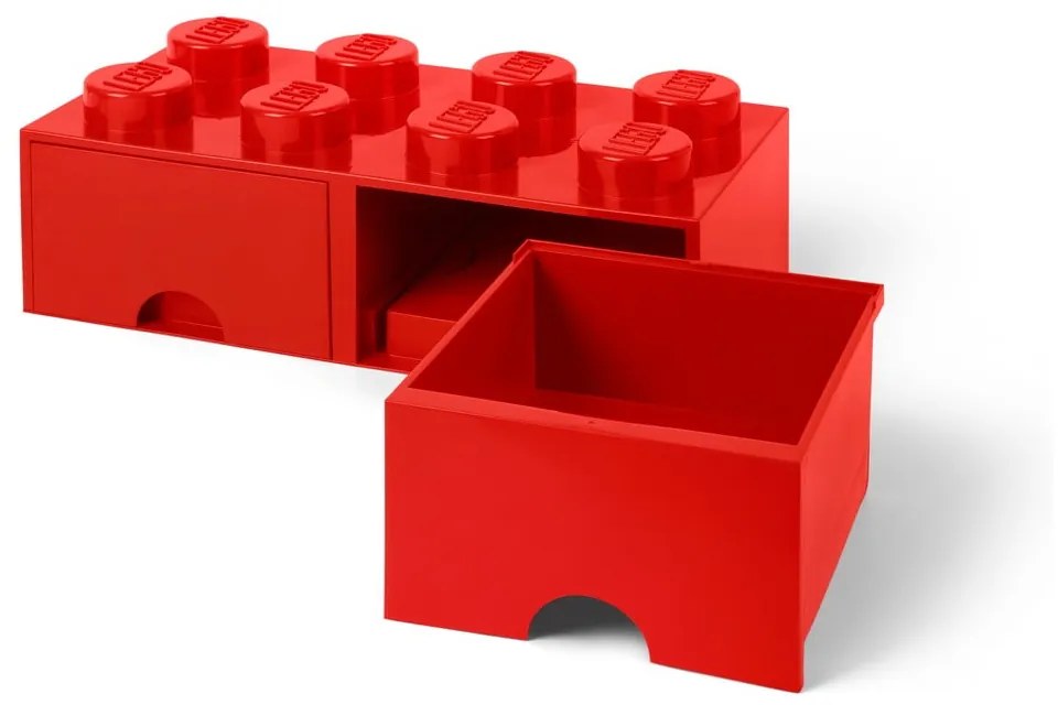 Piros 2 fiókos tárolódoboz - LEGO®