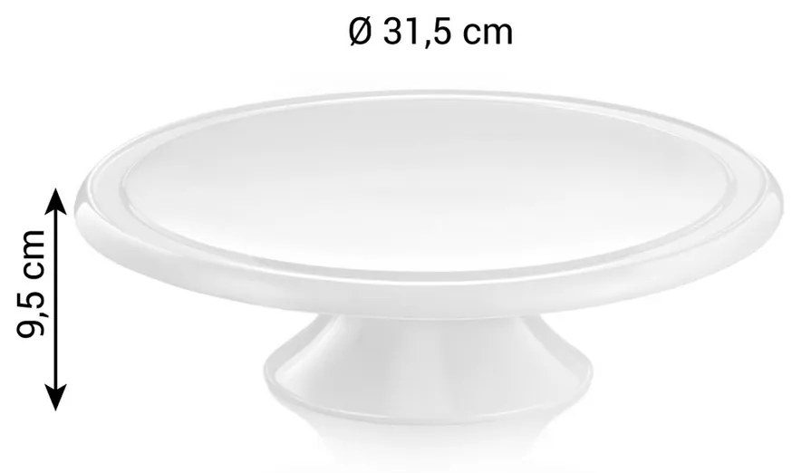 Tescoma DELÍCIA Porcelán tálalótálca, 31 cm átmérő