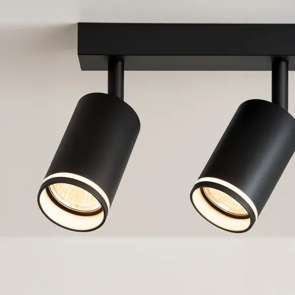 PIPE spotlámpa 2xGU10/10W/230V fekete