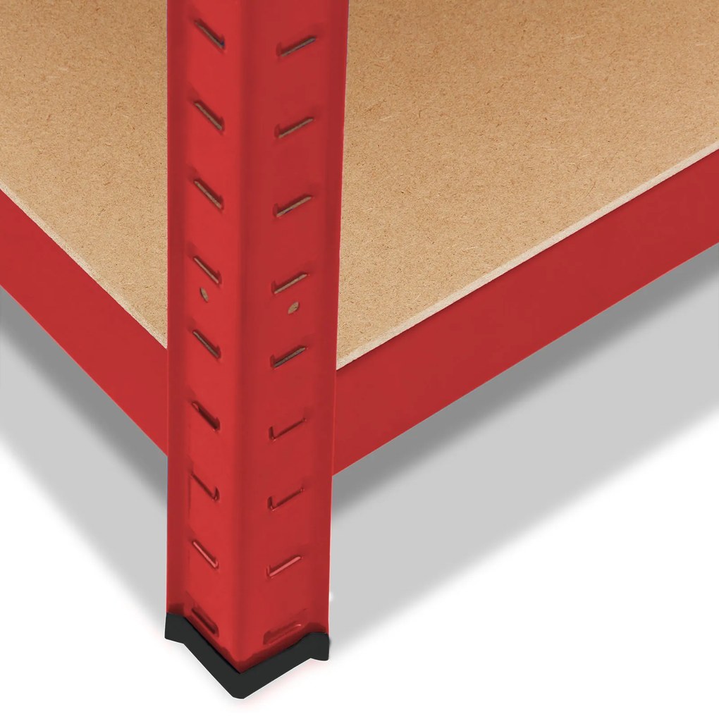 monzana® Polc 180x90x40 cm - piros